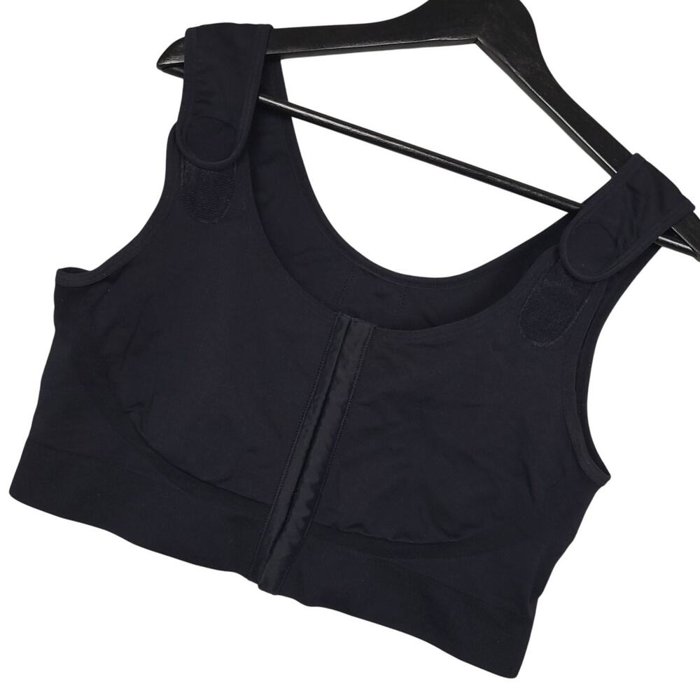Amoena Sina Front Fastening Post-Surgical Soft Bra 45008 Size 52/54 Black